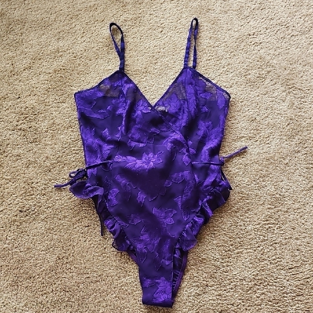 Victoria's Secret Gold Label Teddy Purple Small